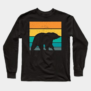 Retro Grizzly Bear - Grizzly Bear Long Sleeve T-Shirt